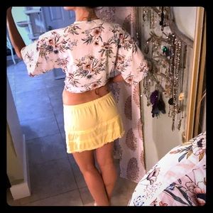 Cute yellow summer skirt